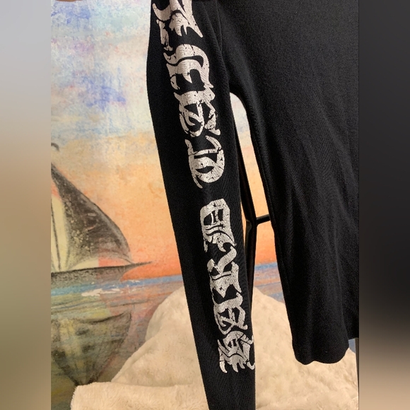 Hard Tail  Forever black long sleeve top w/ white design . - Picture 4 of 8